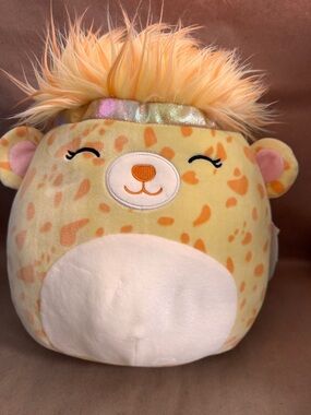 NWT 12” Squishmallows Lexie the Cheetah Yellow plush from the Squish-Doos squad